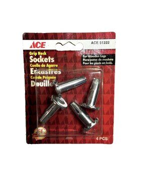 Ace Grip Neck Sockets for Wooden Legs 3/8" ACE 51222 4pk